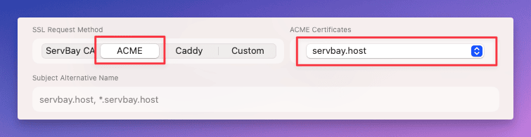 Using a ZeroSSL Certificate in ServBay Site Configuration