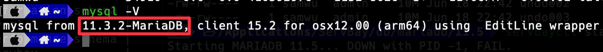 Cómo cambiar la versión predeterminada de MariaDB