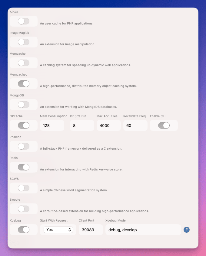 How to enable PHP modules