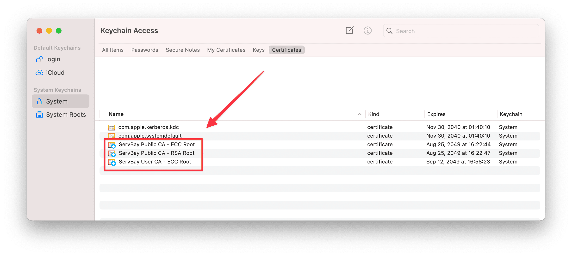 Trust ServBay User CA
